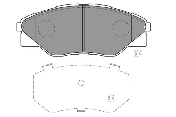 KAVO PARTS Комплект тормозных колодок, дисковый тормоз KBP-9135